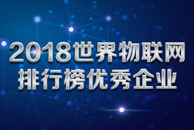 long8唯一官网登录网入选“2018世界物联网排行榜优秀企业”榜单