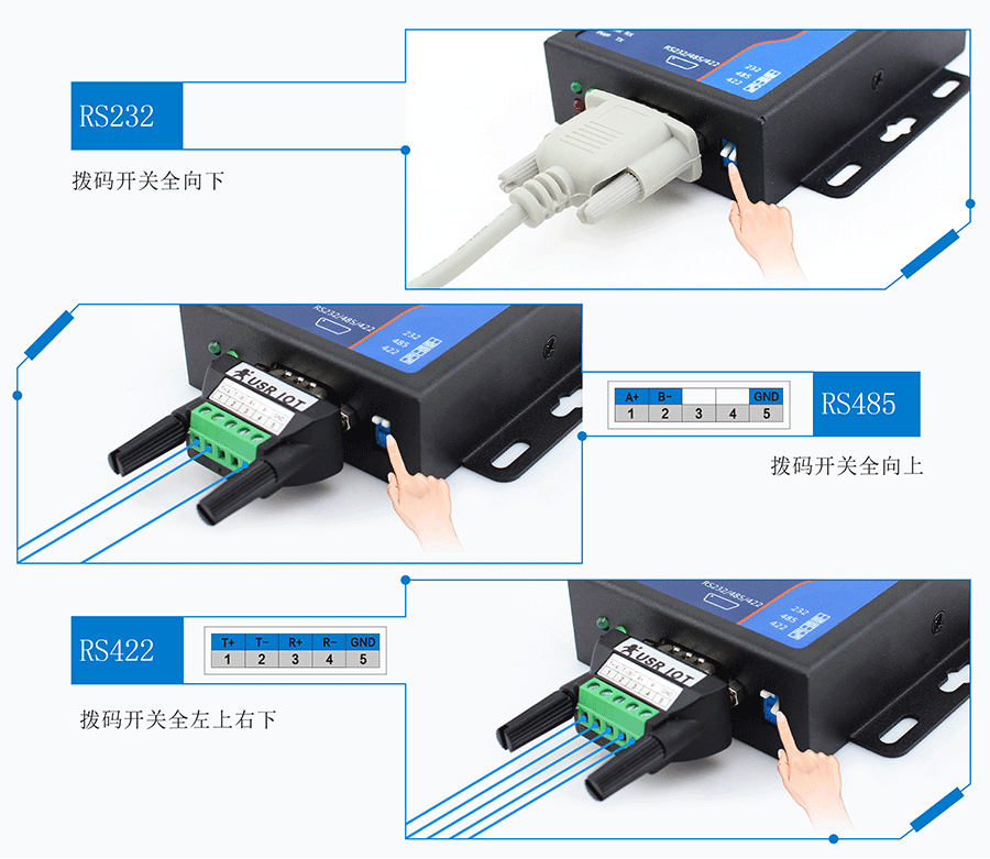 RS485/232/422�����ڷ���������������л�