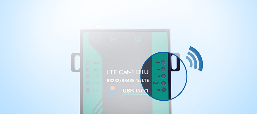 cat1 dtu 贴心的信号状态指示灯显示