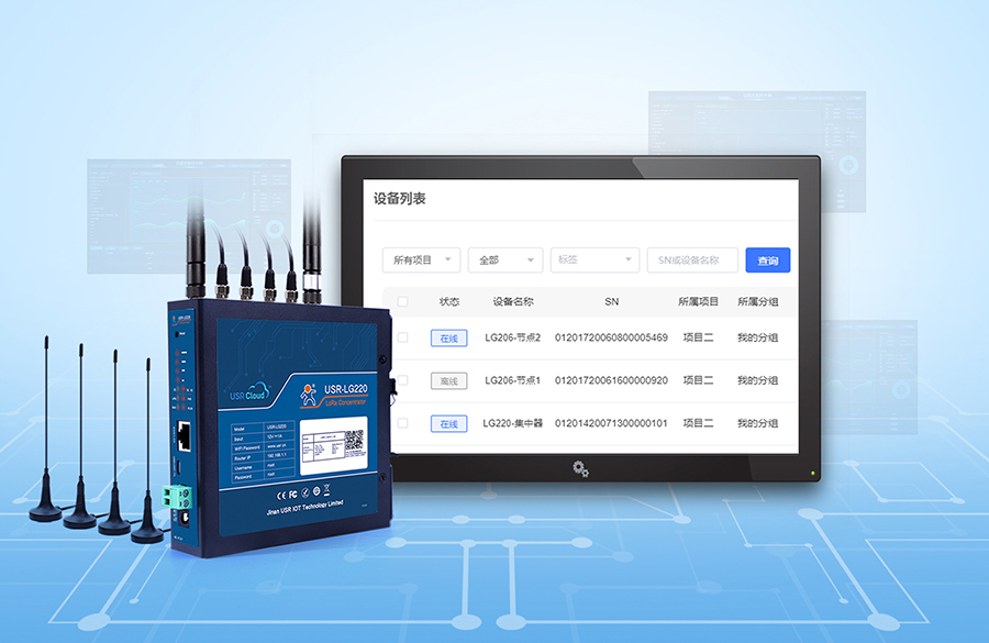LoRa无线网关：lora节点在线状态