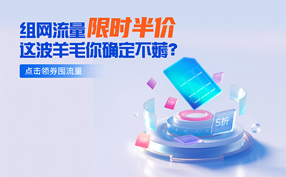 组网流量限时半价！你还在等什么？