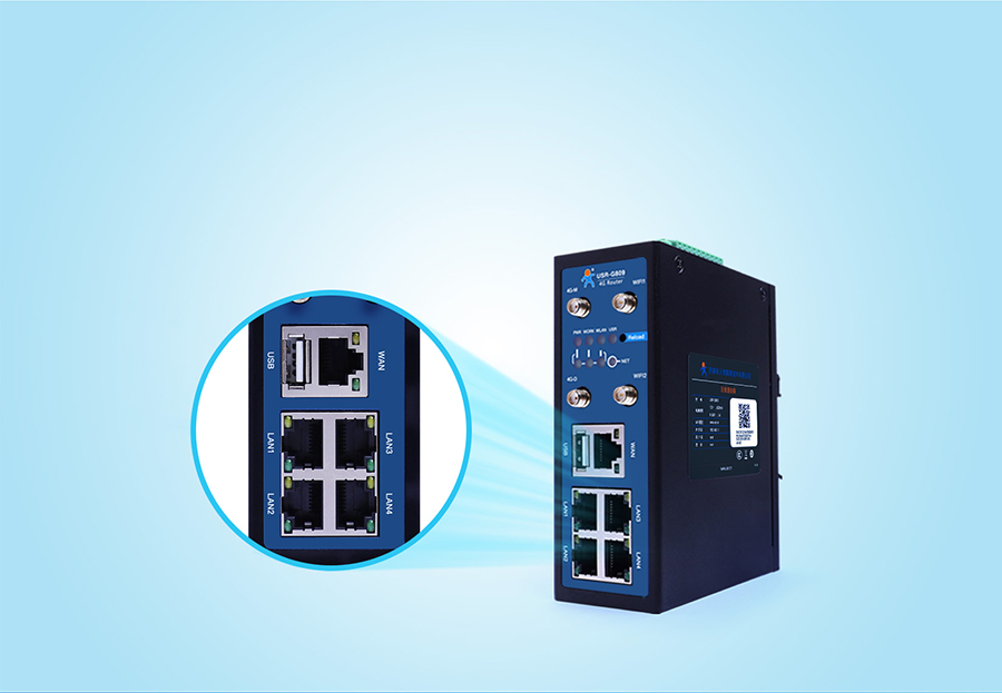 4G工业路由网关的网管型VLAN划分