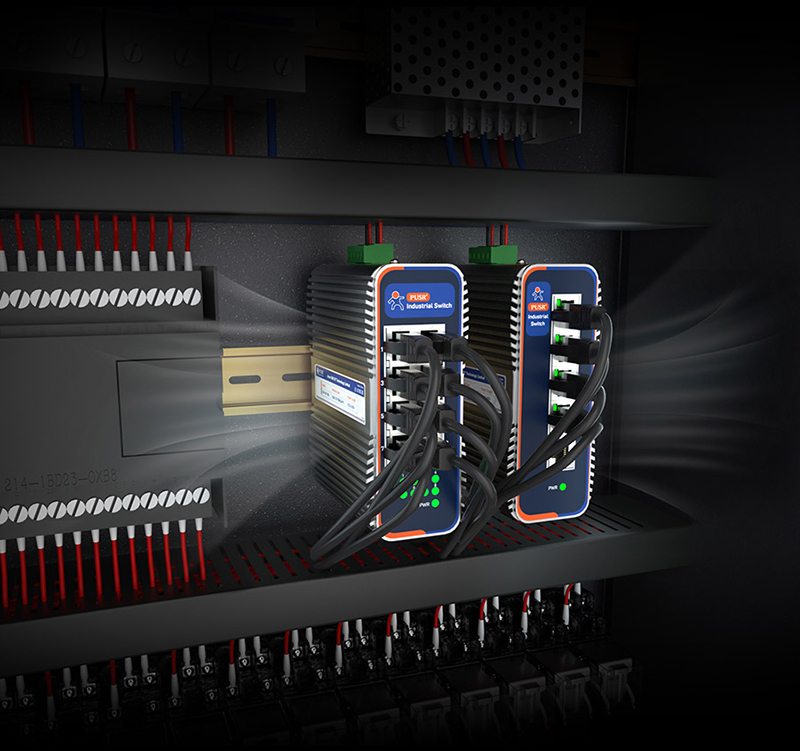 工业交换机的正确接线方式，多种安装方式